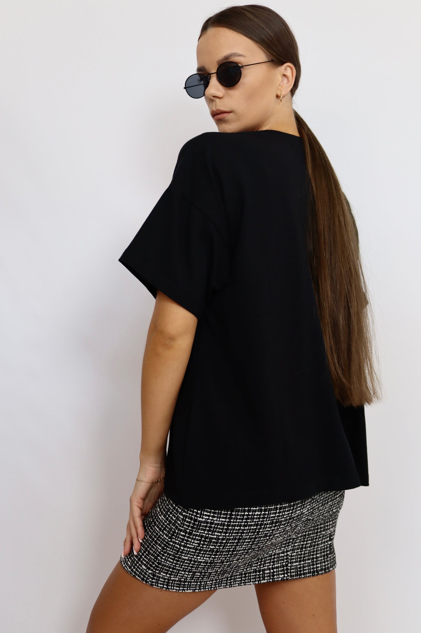 t-shirt basic czarny