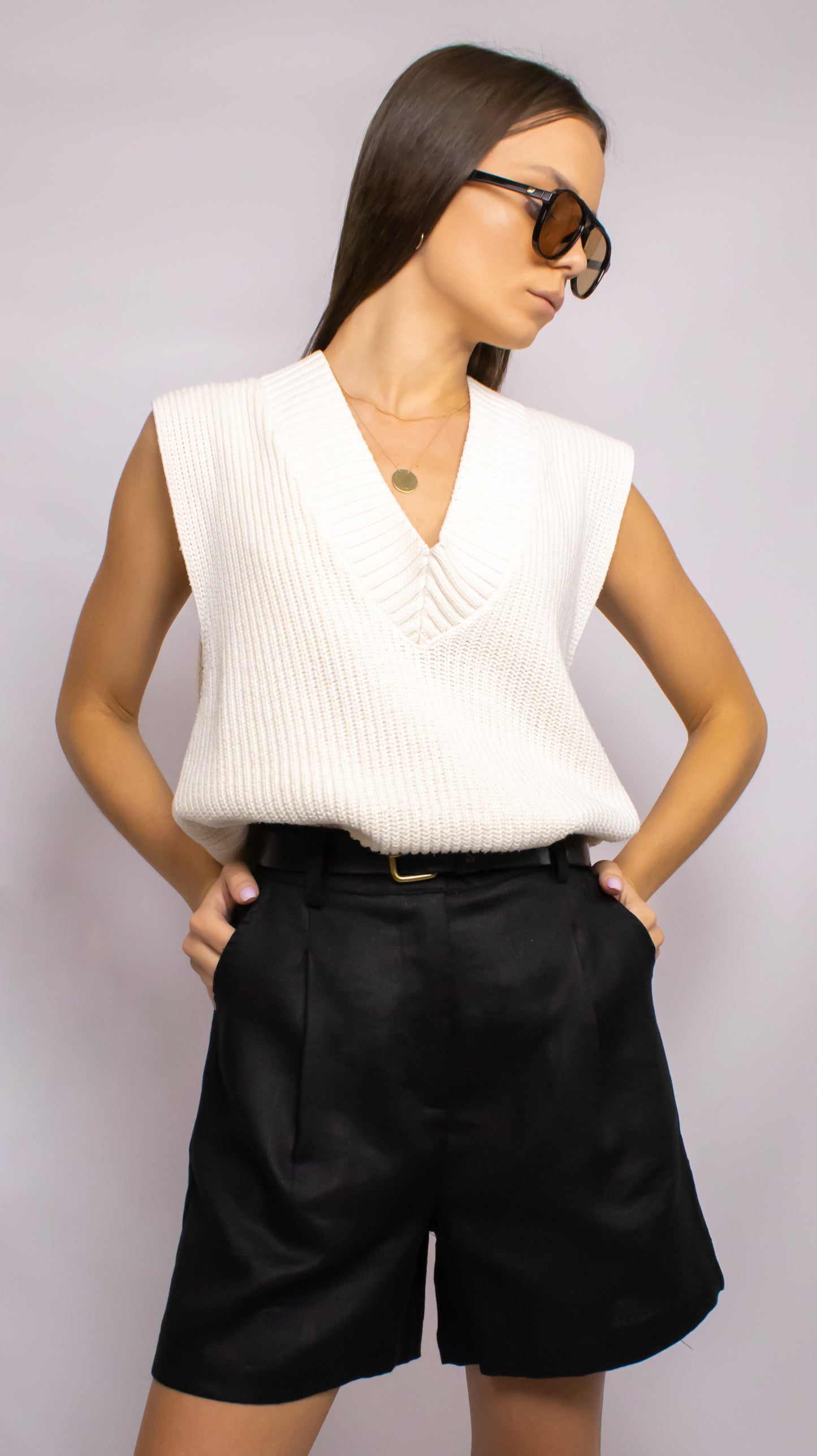 czarne eleganckie spodnie w kant